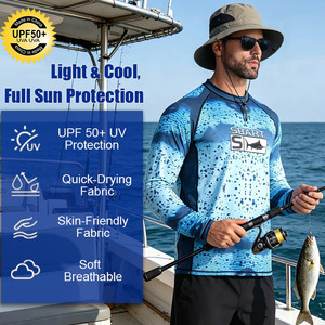 Camisa de Pesca de Manga Larga con Protección Solar UPF 50+, Transpirable, de Secado Rápido, Anti-UV, Deportiva, para Pesca de Verano, OEM ODM - Product Image 2