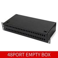 Kotak Terminal Serat Optik 48 Port Panel Patch Serat Optik Harga Kompetitif 2U 19 Inch Tipe Bingkai Rak Mount Optik SC/UPC FOPP