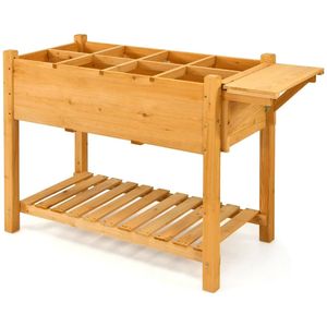 Boîte de jardinière de lit de jardin surélevée en <span class=keywords><strong>bois</strong></span> avec pieds support de lit de culture de légumes en <span class=keywords><strong>bois</strong></span> jardinière de jardin pour l'extérieur - Product Image 1