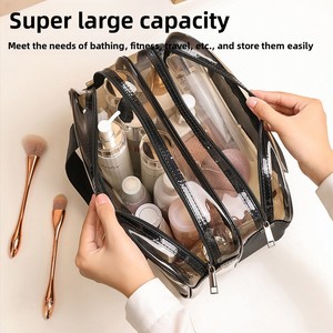 Organizer Cosmetico di Alta Gamma Resistente all'Acqua, Grande Capacità, Separazione Asciutto/Bagnato, Portatile da Viaggio, Design Carino a Cartone Animato - Product Image 3