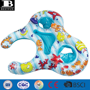 โรงงานไวนิลความปลอดภัยพองมอนนี่ & un คู่เด็กผู้ขับขี่ที่นั่งว่ายน้ําทนทานพีวีซีระเบิดฝาแฝดเด็กว่ายน้ําเรือลอย - Product Image 5