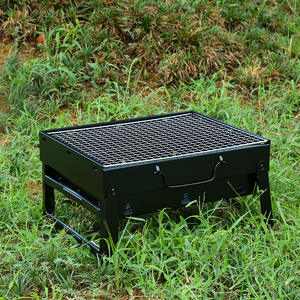 Parrilla de Camping Plegable Simple de Acero Negro, Parrilla Portátil para Exteriores, Rejilla Plegable Reforzada para Asar Zm 003 Main - Product Image 3