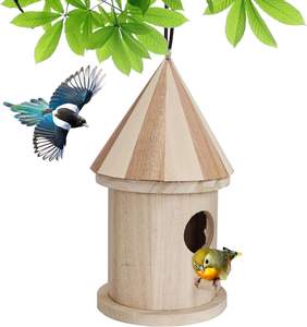Houten Vogelhuis Vogelhuisje Nest Feeder Gesplitst Vogelhuisje <span class=keywords><strong>Diy</strong></span> - Product Image 5