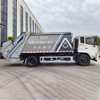 Camiones de Recolección de Basura Dongfeng de 12 Toneladas con Compactador de Residuos y Carga Trasera, Precio en China