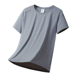 Camiseta Deportiva de Secado Rápido para Hombre, Manga Corta, Corte Regular, Verano, Unisex, Cuello Redondo, Poliéster/Algodón 300g con Etiqueta - Product Image 1