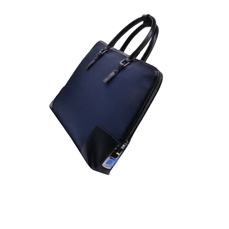 Fipilock Fingerprint Bag Purses And Handbags Guangzhou Genuine Leather Man Clutch Bag Zipper Fingerprint Laptop Hand Bag Men