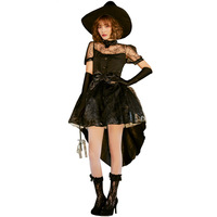 Adulte effrayant Vampire diable femmes robe de sorcière Helloween Sexy carnaval fête Performance vêtements femmes robe de sorcière Vampire Costume