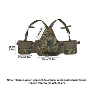 Chaleco ligero para caza de aves pequeñas, bolsa impermeable y duradera con sistema MOLLE para almacenamiento de accesorios de caza al aire libre. - Product Image 3