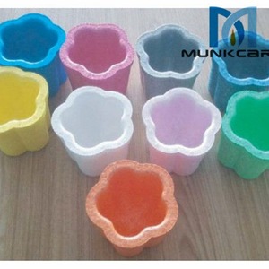 Vases en plastique EPP, densité 30, couleur rouge, personnalisables pour plantes d'intérieur - Product Image 4