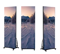 Vente directe d'usine, écran tactile LED haute résolution personnalisable, affiche mobile pliable, publicité pour les magasins de détail et les métros