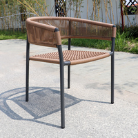 Nouveau design table et chaises 6 pièces ensemble de jardin chaise en rotin et osier table à thé ensemble de meubles bon marché