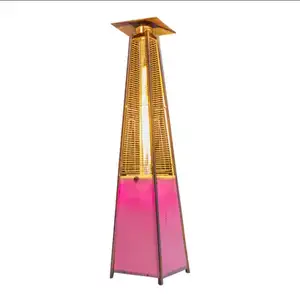 Stainless Steel Pyramid Outdoor Gas Patio Heater With Flame Tower Gas Patio Heater With Cheap Price Sale