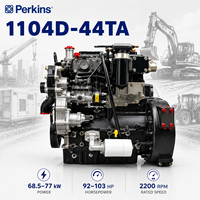 Moteur diesel Perkinns 1104D-44TA 4,4L 68,5-77KW 92-103hp 2200RPM Turbo pour machines industrielles