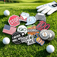 Marcador de Golf Divertido y Personalizado para Desayuno, Herramienta de Reparación de Divots de Metal para Sublimación, Accesorio para Pickleball