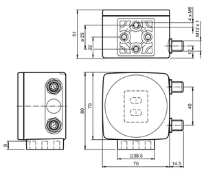 Cabezal de Lectura Óptica Original Pepperl+Fuchs PXV100-F200-B17-V1D en Stock, Sistema de Posicionamiento de Matrices de Datos PROFINET - Product Image 3