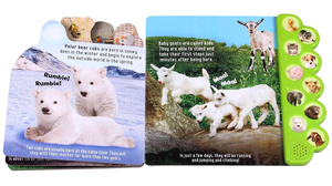Livre sonore interactif pour bébés avec boutons à presser, sons d'animaux, livre cartonné pour les tout-petits, apprentissage précoce de la faune, jeu parent-enfant - Product Image 3