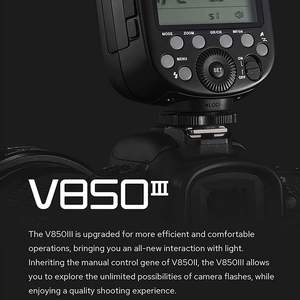 <span class=keywords><strong>Flash</strong></span> d'appareil photo Godox V850III GN60 avec déclencheur sans fil 2.4G <span class=keywords><strong>HSS</strong></span> 1/8000s et batterie 2600mAh pour prise de vue portrait sur reflex numérique et hybride - Product Image 5
