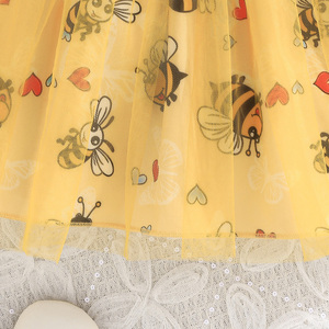 เสื้อผ้าเด็กผู้หญิง แฟชั่นเดรสแขนยาว/แขนกุด แต่งระบาย ผ้าสแปนเด็กซ์/โพลีเอสเตอร์ สำหรับฤดูใบไม้ร่วง ขายส่งจากโรงงาน ชุดสองชิ้น - Product Image 5