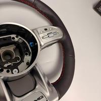 Kulit Sport Klasik untuk Perakitan Setir Plug and Play Upgrade Cocok untuk Mercedes C-Class Seri W204 W205 W212