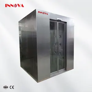 Air shower price high quality class 100 automatic induction door cargo air showers clean room equipment