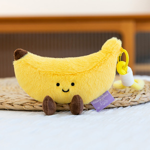Jouets en peluche doux en forme de fruits et légumes, pendentifs unisexes en coton, jouets en peluche super doux, breloques de sac tendance pour jeunes - Product Image 4