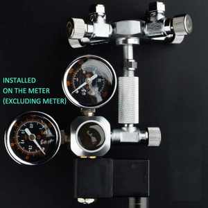 Mufan in lega di alluminio pompa ad alta aria biossido di carbonio serbatoio di pesce Multipass Shunt Splitter solenoide cilindro acquario CO2 regolatore - Product Image 5