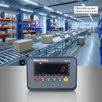 Indicador de Pesaje Inalámbrico Industrial Santwell SK210 con RS232 para Sistema de Báscula de Plataforma y Celdas de Carga