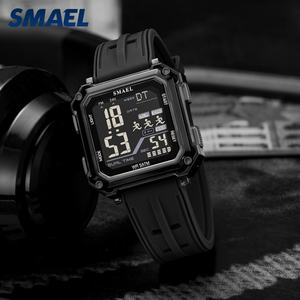 Reloj Deportivo Digital para Hombre SMAEL 8129, Resistente al Agua 5BAR, Caja Redonda, Correa de Plástico, Cronógrafo, de Lujo - Product Image 2