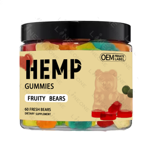 Nhãn hiệu riêng hỗ trợ cây gai dầu Gummies Gummies cho giấc ngủ tốt hơn 60 đếm - Product Image 2