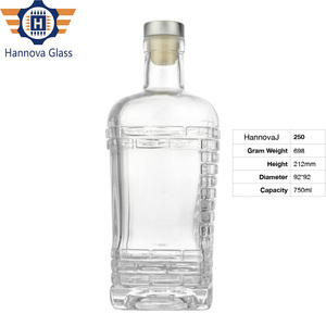 Botella <span class=keywords><strong>de</strong></span> vidrio tallada en <span class=keywords><strong>Agave</strong></span> <span class=keywords><strong>de</strong></span> forma única al por mayor, botella <span class=keywords><strong>de</strong></span> espíritu <span class=keywords><strong>de</strong></span> vidrio <span class=keywords><strong>de</strong></span> 750ml, botella <span class=keywords><strong>de</strong></span> vidrio <span class=keywords><strong>de</strong></span> fondo cuadrado con hombro deslizante con corcho - Product Image 2