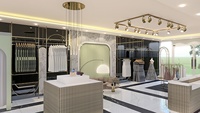 Meubles de présentation pour magasins de mode, présentoirs de vêtements, étagères de rangement pour vêtements, aménagement intérieur de boutique