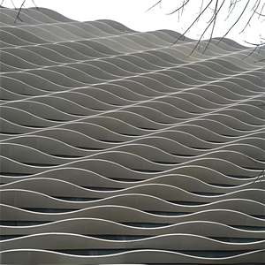 Muro esterno materiali decorativi in alluminio metallo lamelle pannelli di rivestimento della parete facciata tenda muro rivestimenti <span class=keywords><strong>strisce</strong></span> <span class=keywords><strong>Decorative</strong></span> lame - Product Image 4