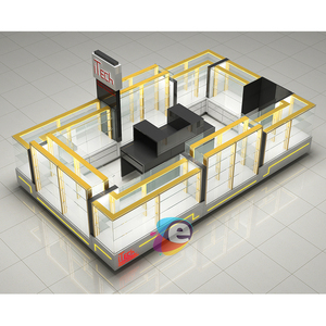 Phone Kiosk Shop Luxury Smart Phone <strong>Swiss</strong> 3D Design Shop Cell Kiosk With Straight Leg Rotating Smart Phone <strong>Store</strong> Design OEM - Product Image 1