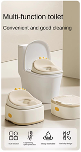 OEM ODM 3 in 1 Toddler Potty Trainer Toilet Seat <b>Step</b> <b>Stool</b> Splash Proof Removable Bowl Easy Clean Kids Training Toilet - Product Image 4
