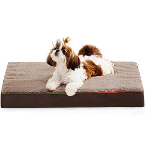 Anpassbare ortho pä dische Haustier matratze mit wasserdichtem Memory Foam Solid Recta ngle Hunde bett matte Winter Wasch barer Bezug Anpassbar - Product Image 2