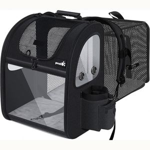 Échantillon gratuit de sac de transport pour animaux : Sac de transport rigide pour chien, sac de transport pour chat, sac de transport pour petits animaux en rouge |   Intérieur Dims - Product Image 1