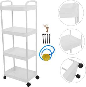 Wholesale Multi-layer Household Storage Rack <b>Wheeled</b> <b>Trolley</b> Bathroom Living Room Floor Rolling Snack - Product Image 4