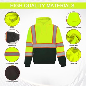Gran oferta, chaleco de seguridad reflectante práctico, forro polar de bolsillo de gran capacidad, logotipo personalizable, certificado ANSI Clase 2 EN 20471 - Product Image 5