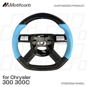 Volant personnalisé en fibre de carbone véritable avec écran LED intelligent pour Chrysler 300 300C SRT SRT8 2004-2010 - Product Image 2