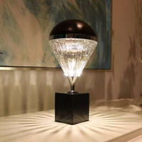Nouvelle Lampe de Table LED Tactile en Cristal, Design Luxueux, pour Restaurant, Bar, Maison, Hôtel, Décoration