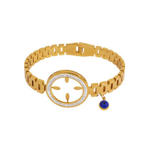 Новый дизайн, гипоаллергенный турецкий браслет из нержавеющей стали с позолотой 18 карат, циркон, турецкий браслет для женщин, модные ювелирные изделия, подарок - Product Image 5