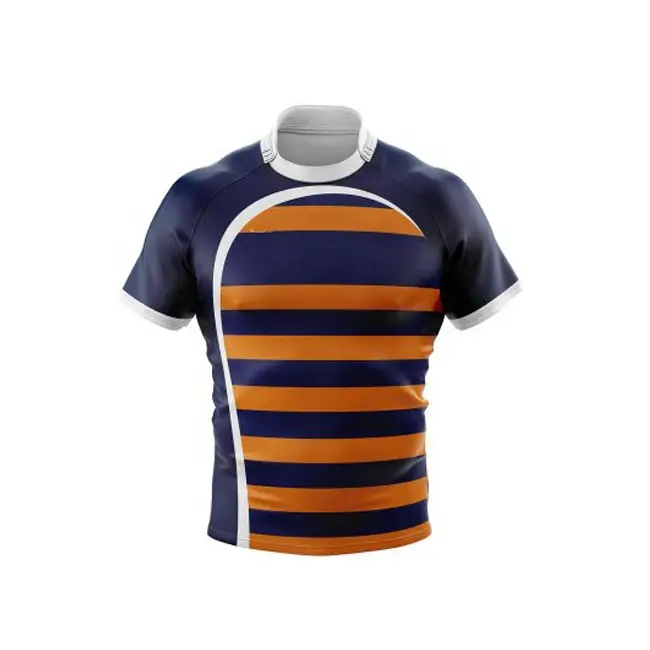 Sublimatie Rugby Jersey Slijtage Custom Nationale Zweden Rugby Jersey