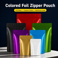Sachets Doypack en Mylar et Feuille d'Aluminium, Anti-odeur et Anti-humidité, avec Fenêtre Transparente, Ziplock, pour Snacks et Aliments, 3,5g, avec Logo Personnalisé