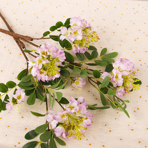 Flores Artificiales de Plumbago Azul, de Plástico, Seda Suave, PVC, Alta Simulación, Decoración para Bodas, Accesorios para Interiores - Product Image 1