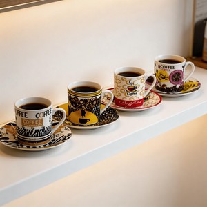 Tazas y Platillos de Café de Cerámica Ecológicos, Tazas y Platillos de Té para Regalos Empresariales - Product Image 3