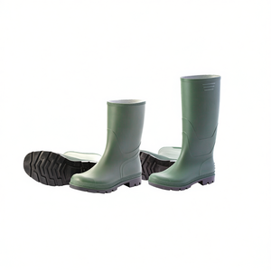 Botas de Lluvia de PVC Verde TTAKE con Suela Negra, Calzado de Seguridad, Talla Mediana - Product Image 2
