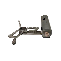 Réchaud de camping multifonctionnel pliable en acier inoxydable pour pique-nique en plein air, barbecue automatique simple, multi-combustibles, portable