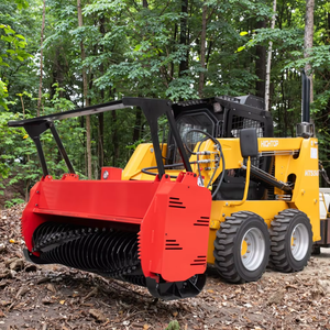 รถตักล้อยางแบบมีห้องโดยสารปิด พร้อมบุ้งกี๋ขนาด 0.35 ลูกบาศก์เมตร และหัวเจาะคอนกรีต - Product Image 6