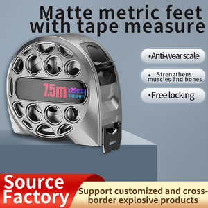 Ruban à mesurer en acier inoxydable de 5 m, règle à mesurer rétractable portable, outil de mesure pour la maison, l'agriculture et l'industrie - Product Image 2