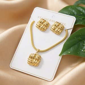 Montre <span class=keywords><strong>pour</strong></span> <span class=keywords><strong>femme</strong></span> minimaliste vintage, ensemble complet avec collier et boucles d'oreilles, cadran carré, alliage, cuir, quartz - Product Image 5